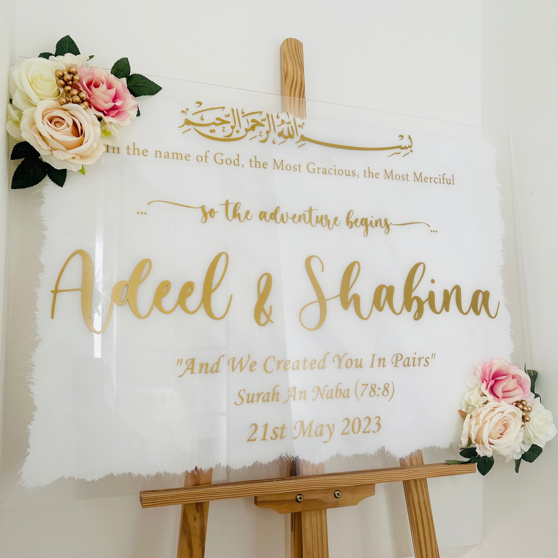 WeddingLuxStudio / so the adventure begins Welcome Sign